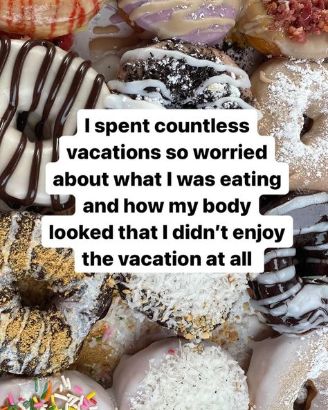 comment “freebie” and I’ll send you my free guide- the 4 essential steps to food freedom - so you can start your intuitive eating journey on the right food and get back to enjoying your vacations 💕 can you relate? 👇 vacations used to be filled with stress and guilt—constantly worrying about what I was eating and how my body looked. but I finally realized something: vacations are meant for joy, relaxation, and creating memories, not obsessing over food and how much weight I might be gaining.... Change My Mindset, Food Guilt, Body Positive Quotes, Recovery Inspiration, Food Freedom, Body Acceptance, Recovery Quotes, Feel Like Giving Up, Enjoy Every Moment