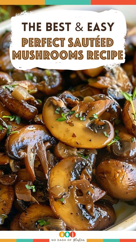 Sliced Mushroom Recipes, Mushrooms For Steak, Gourmet Sides, Teriyaki Mushrooms, Steak Mushrooms, Mushrooms Recipes, Baked Mushrooms, Sautéed Mushrooms, Mushroom Recipe