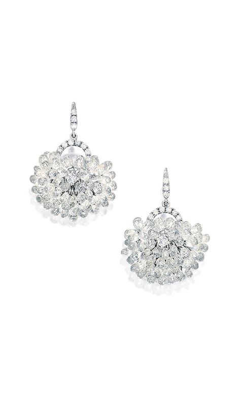 White Briolette Diamond Jewelry, Fine Jewelry In Diamond White Briolette, Formal Briolette Diamond Cut Earrings, Luxury Briolette Cut Diamond Jewelry, Luxury Briolette Diamond Earrings, Real Diamond Earrings, Fine Pearl Jewelry, Diamond Pendent, Tassel Jewelry