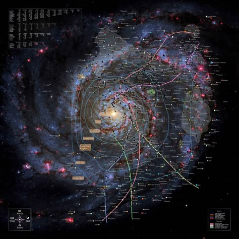 Galaxy Map, Astronomy Science, Space Aesthetic, Star Wars Galaxy, Andromeda Galaxy, Physics And Mathematics, Aerospace Engineering, Space Pictures, Space And Astronomy