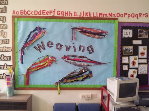 Weaving Display, Art and Colour, classroom displays, display, colour, creative, textiles, weave, Early Years (EYFS), KS1 & KS2 Primary Teaching Resources Textiles Projects Ks3, New Class Display Ideas Ks1, Weaving Display, Colour Monster Display Eyfs, Wall Display Ideas Ece, Materials Display Ks1, Ks3 Art, Textiles Ideas, Colour Display