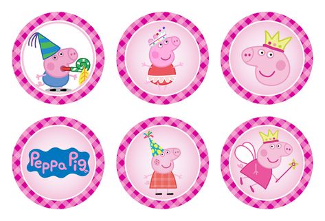 Peppa Pig Cupcake Toppers Birthday Printable Peppa Pig Cupcake Toppers Printable Free, Peppa Pig Cupcake, Peppa Pig Cupcake Topper, Peppa Pig Images, Peppa Pig Stickers, Peppa Pig Party Decorations, Peppa Pig Cupcakes, Peppa Pig Cartoon, Pig Cupcakes