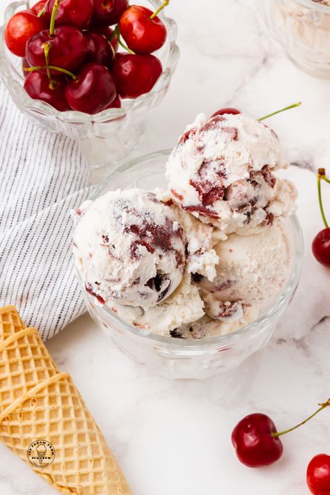 Cherry Gelato Recipe - Ice Cream From Scratch Cherry Vanilla Ice Cream, Superman Ice Cream, Ice Cream Maker Ice Cream, Huckleberry Recipes, Malt Recipe, Ice Cream From Scratch, Homemade Ice Cream Recipes Machine, Egg Custard Pie, Cornmeal Pancakes