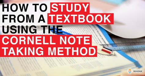 Learn how to effectively absorb information from a textbook , to study smarter and learn faster by taking down notes using the Cornell Note Taking Technique Notes For Reading, How To Take Notes, Note Taking Strategies, Cornell Notes, How To Study, Exams Tips, Study Techniques, Study Smarter, University Studying