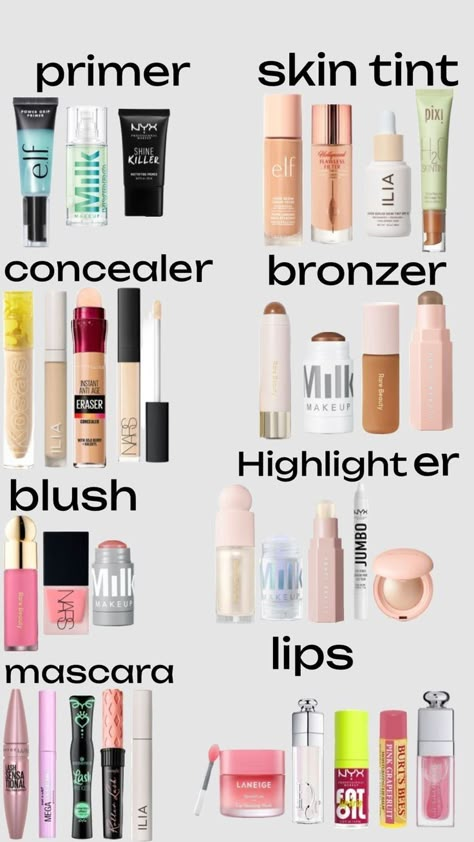 Teen Makeup Products, Light Makeup Products, Teen Makeup, Obličejové Masky, Membentuk Alis, Preppy Makeup, Makeup Order, Simple Makeup Tips, Makeup Artist Tips