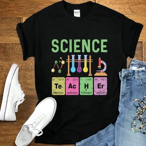 Science Teacher t shirt, Periodic Table Shirt FR05 Science Teacher Shirt, Science Teacher Gifts, Shirts Aesthetic, Science Shirts, Funny Science, Chemistry Teacher, Science Humor, Y2k Aesthetic Outfits, Display Picture