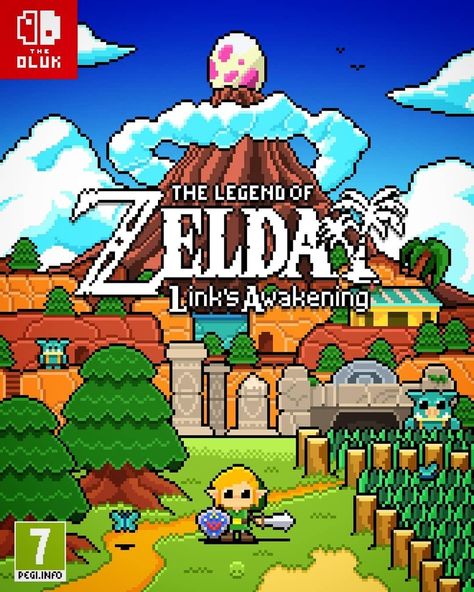 Zelda Pixel Art, Retro Games Wallpaper, Link's Awakening, 8 Bit Art, Pixel Art Background, Pixel Art Tutorial, Pix Art, Pixel Art Games, Nintendo Art