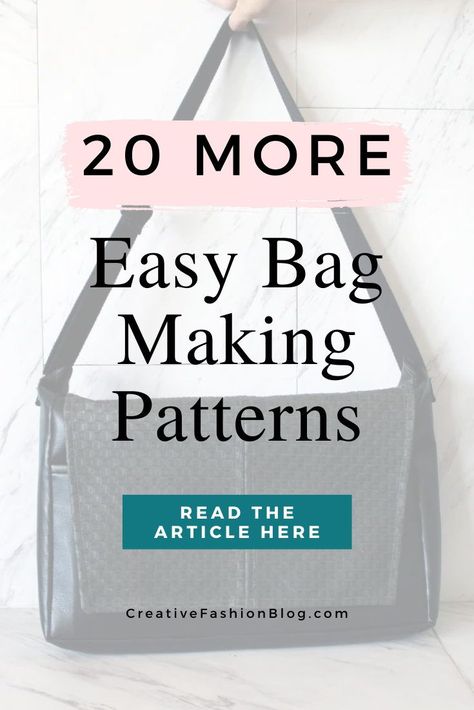 Did you like our first comprehensive list of quick and easy bag making patterns? Here’s 20 MORE easy bag making patterns to refresh your creativity and style with! Here’s 20 more of the of the best wallets, totes, messenger bags, purses, and laptop cases on the internet! Click any image or link to see the full tutorial to make or refashion your own DIY bags. Bag Making Patterns, Diy Bag Making, Trash To Couture, Clutch Tutorial, Diy Messenger Bag, Easy Bag, Types Of Purses, Making Patterns, Diy Clutch