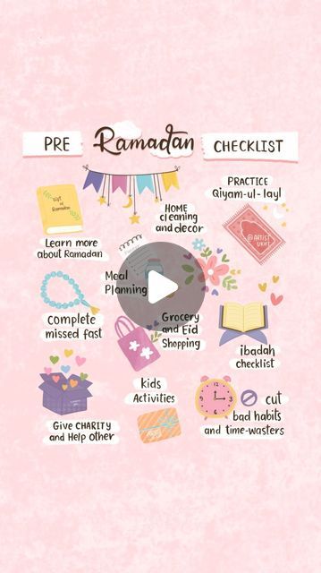 Ramadan Checklist, For Ramadan, Illustrators On Instagram, Ramadan, Illustrator, On Instagram, Instagram