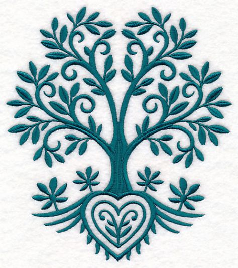 Tree of Life design (M12366) from www.Emblibrary.com Embroidered Bath Towels, Tree Of Life Design, Machine Pattern, Paper Embroidery, Learn Embroidery, Folk Embroidery, Japanese Embroidery, Crewel Embroidery, Embroidery Library