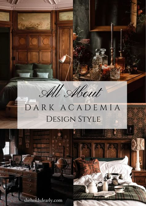 Dark Academia Design, Dark Academia Bedroom, Dark Academia Interior, Dark Academia Home, Academia Bedroom, Dark Academia Room, Academia Room, Dark Academia Style, Dark Academia Decor