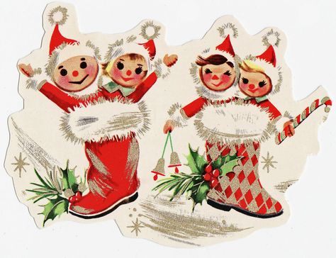 Elfish Fun | I purchased a box of vintage gift tags, seals a… | Flickr Vintage Gift Tags, Jingle Jangle, Retro Christmas Cards, Retro Christmas Decorations, Vintage Christmas Crafts, Kitsch Christmas, Christmas Ephemera, Vintage Pics, Vintage Christmas Gifts