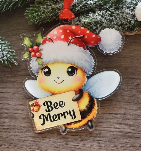 Christmas Bumble Bee, Christmas Bee, Honey Bee Decor, Bee Boxes, Christmas Gifts For Parents, Bee Decor, Bee Theme, Bee Happy, Christmas Delivery