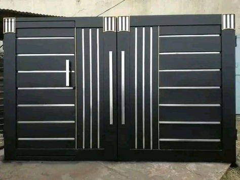 Small Gate Design Modern Philippines, Main Gate Colour Ideas, Iron Main Gate Design Indian, House Main Gates Design Modern, Toilet Marble, Gate Design Modern Entrance, Simple Main Gate Design, Modern Iron Gate Designs, Main Gate Designs