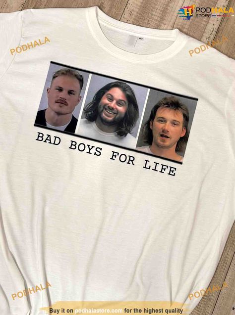 Morgan Wallen - Koe Wetzel - Zach Bryan Bad Boys for Life Mugshot Shirt Check more at https://podhalastore.com/product/morgan-wallen-koe-wetzel-zach-bryan-bad-boys-for-life-mugshot-shirt/ Western Baby Names, Agriculture Shirt, Bad Boys For Life, Koe Wetzel, Best Country Singers, Country Jokes, Cute Country Outfits, Crazy Funny Pictures