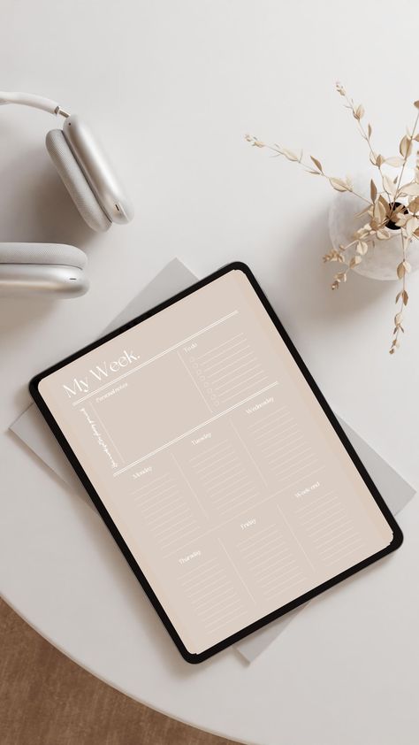 Digital Weekly Planner + To Do List - student productivity - minimalist aesthetic desert tones iPad plannersfor2024 #plannerlovers #eventplanner #planningaesthetic Aesthetic Organizer, Aesthetic Desert, Desert Tones, Simple Daily Planner, Planner Themes, Ipad Organizer, Vertical Weekly Planner, Planner To Do List, Digital Weekly Planner