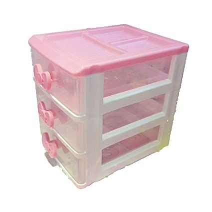 Amazon.com: Hello Kitty Storeage Box With Three-tier Desk Receiving Drawers N Pink Bowknot : Beauty & Personal Care Hello Kitty Organizer, Hello Kitty Amazon, Hello Kitty Desk, Pink Container, Sanrio Merch, Kitty Room, Decorate Room, Cute Storage Boxes, Dc Titans