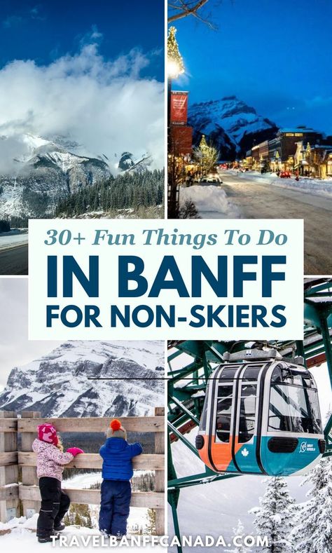 Discover the best things to do in Banff, even if skiing isn’t on your list! From scenic hikes to hot springs and wildlife tours, Banff has plenty to offer for non-skiers. Explore this guide for incredible ways to enjoy the Rockies beyond the slopes. Banff Hot Springs, Glacier National Park Vacation, Things To Do In Banff, Banff Canada, National Park Vacation, The Rockies, Banff National Park, Free Things To Do, Best Hikes