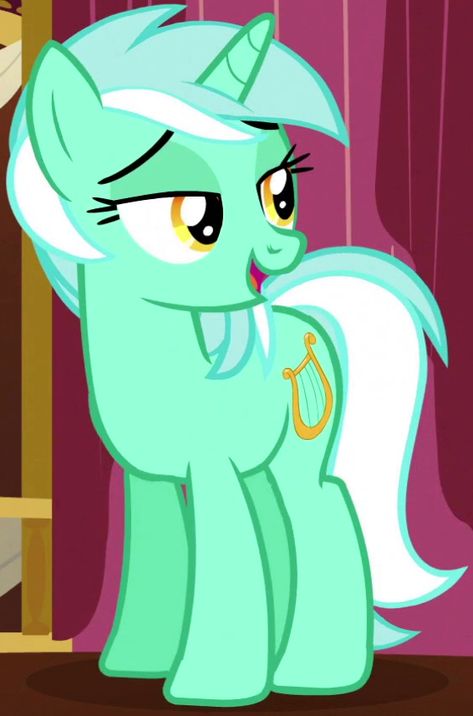 For this character's human counterpart, see Lyra Heartstrings and Sweetie Drops (EG). Lyra Heartstrings, occasionally called simply either Lyra or Heartstrings, is a female unicorn pony who frequently appears as a background character and occasionally in more prominent roles. She has a magic mint coat, brilliant cyan mane and tail with a white streak, sunglow eyes, and a cutie mark of a lyre. The word "heartstrings" refers to deep feelings of love or compassion and is commonly used in the ... Crystal Ponies, Idw Comics, Lyra Heartstrings, Unicorn Pony, Queen Chrysalis, Apple Jack, Paw Patrol Coloring Pages, Princess Celestia, Heart Strings