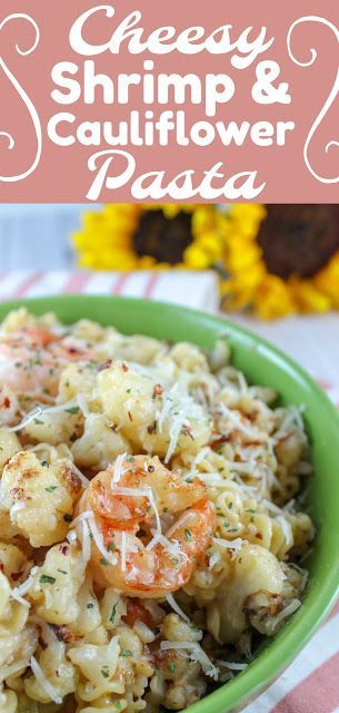 I love pasta dishes and wanted to find more ways to incorporate cauliflower into my menus - this recipe is based off some techniques I learned from Milk Street (such a great resource). It's a very light dish and not overly cheesy - it's got cheese but isn't heavy or thick. I love it! #cauliflower #pasta #cheese #shrimp Shrimp And Cauliflower Recipes, Cauliflower And Shrimp Recipes, Cauliflower Pasta Recipes, Shrimp Cauliflower, Cheese Shrimp, Wheat Pasta Recipes, Cheesy Shrimp, Air Fryer Cauliflower, College Recipes