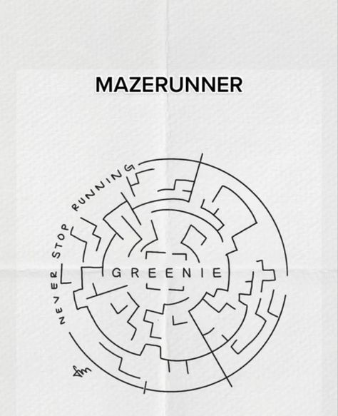 Maze Runner Tattoo Ideas, Maze Runner Tattoo, Runner Tattoo, Maze Runner Series, The Maze Runner, Cute Little Tattoos, Embroidery Template, Little Tattoos, Tattoos Ideas