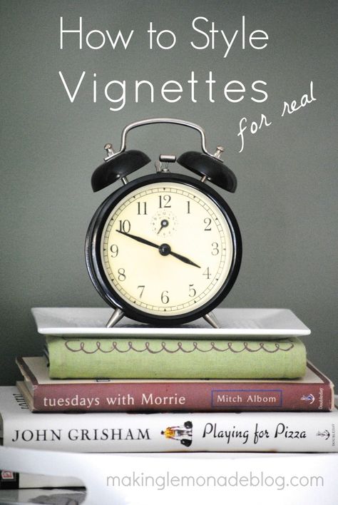 Making Lemonade, Vignette Styling, Vintage Vignettes, Life Day, Decorating 101, Home Staging Tips, Staging Ideas, Before Midnight, A Day In Life