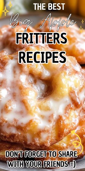 Easy Big Apple Fritters Recipe Big Apple Fritters, Apple Fritters Recipe Easy, Easy Apple Fritters Recipe, Apple Fritters Recipe, Mexican Cornbread Recipe, Best Pumpkin Pie Recipe, Cinnamon Bread Recipe, Cinnamon Glaze, Peach Dessert