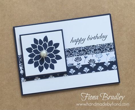 Happy birthday - Floral Phrases - Stampin' Up! - Fiona Bradley Diy Washi Tape, Washi Tape Cards, Bday Cards, Birthday Cards For Women, Making Greeting Cards, Birthday Cards Diy, Stamping Up Cards, Handmade Birthday Cards, More And More