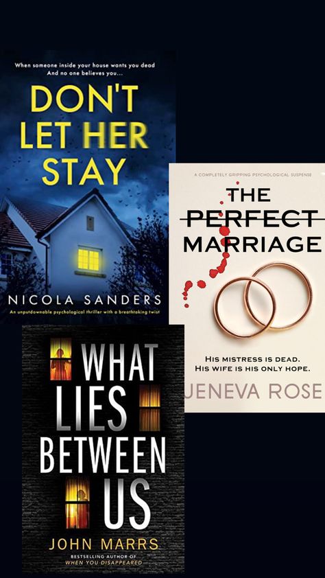 Here are 3 books I’ve read past few weeks that I have loved and think are worth a read! Don’t let her stay has lots of mystery and keeps gou guessing right until the very end. However, does leave you on a cliff hanger! The perfect marriage had me in shock with the plot twist at the end! Did not expect that! What lies between us was riverrting and really kept you on your toes wondering what is going on and where will this book take you! Could not predict this one! The Perfect Marriage Book, What Lies Between Us, Until The Very End, Marriage Books, In Shock, Between Us, Thriller Books, Perfect Marriage, Plot Twist