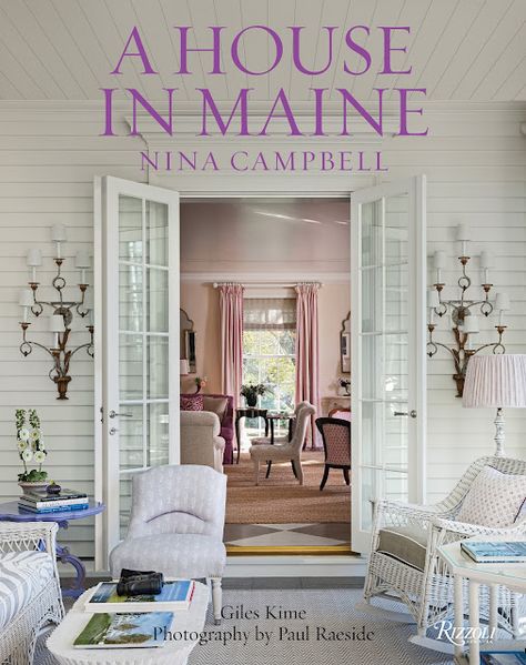 Splendid Sass House In Maine, New England Coast, Simple Cottage, English Interior, Nina Campbell, Lifetime Achievement Award, Rod Stewart, Summer Cottage, Ringo Starr