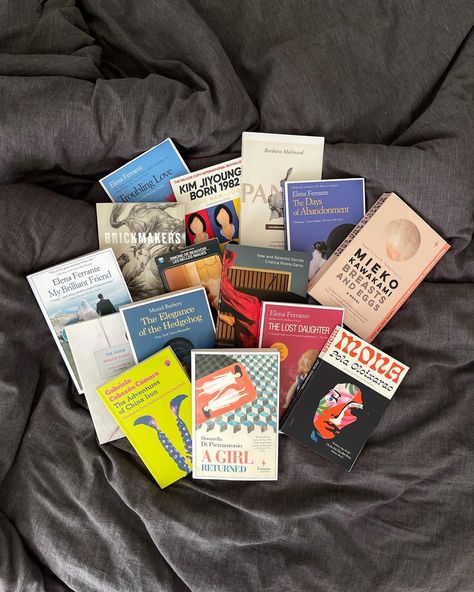 pile of books written by women translated into english from foreign languages Spanish Books Aesthetic, Italian Literature, Italian Books, Female Author Aesthetic, Writing Homework, Writing Checks, Feminist Books, Japanese Literature, Italian Lessons