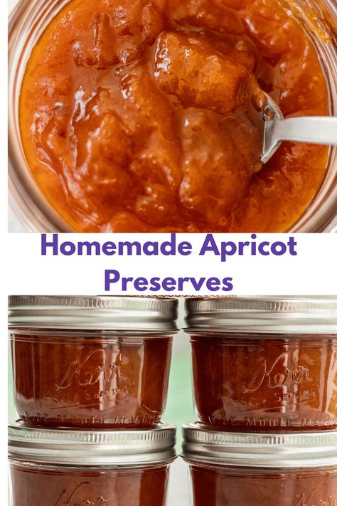 How to make the best Apricot Preserves with only 3 ingredients! The perfect breakfast spread. These preserves are also great on glazed ham or roast pork. Apricot Preserves Recipe, Apricot Pork, Apricot Preserves, Breakfast Spread, Breakfast Sides, Glazed Ham, Ham Glaze, Roast Pork, Jams & Jellies