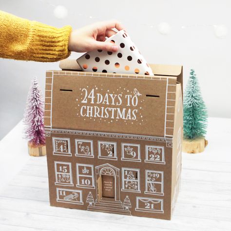 Any Message Christmas Advent Calendar House Advent Calendar House, Christmas Card Writing, Cool Advent Calendars, The Gift Of Time, Couples Christmas, Romantic Christmas, Countdown To Christmas, Old Christmas, Gift Of Time