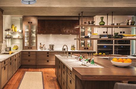 Warm wood tones_Simple lines_Christopher Peacock 2016 Christopher Peacock Kitchen, Peacock Kitchen, Christopher Peacock, Kitchen Paint Colors, Cabinetry Design, Luxe Interiors, Kitchen Cabinet Storage, Kitchen Marble, Home Building Design