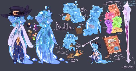 Slime Person Character Art, Slime Humanoid, Slime Character Design, Bubble Character, Slime Oc, Slime Character, Female Monsters, Decora Art, Slime Art