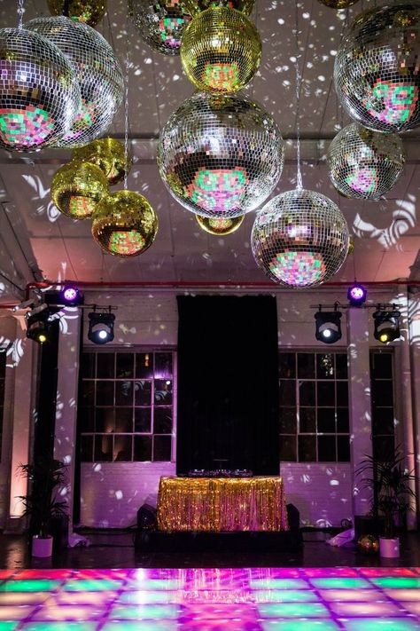 Theme Party Ideas for Your Next Event | All Out Event Rental 30th Birthday Disco, Soul Train Themed Party, Disco Event, Disco Floor, Birthday Disco, 70s Disco Party, Silent Disco, Dance Rooms, Leather Cushions