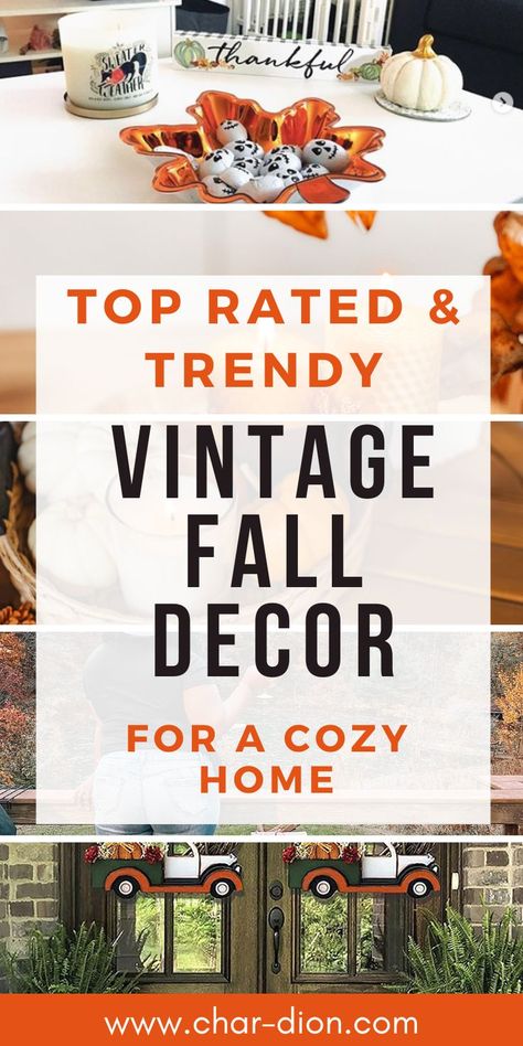 Vintage Fall Decor Midcentury Fall Decorations, Vintage Fall Decor Ideas, Farmhouse Fall Decor Ideas, Relaxing Home Decor, Diy Fall Decor Ideas, Fall Home Decor Ideas, Vintage Fall Decor, Diy Fall Decor, Lavish Lifestyle