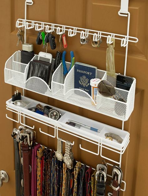 Longstem 9300 Men's Belt Tie Organizer Rack Closet Valet | Etsy Accessory Closet, Tie Organizer, Rack Closet, Male Accessories, Belt Rack, Over The Door Organizer, Tie Organization, Tie Rack, Men Stuff