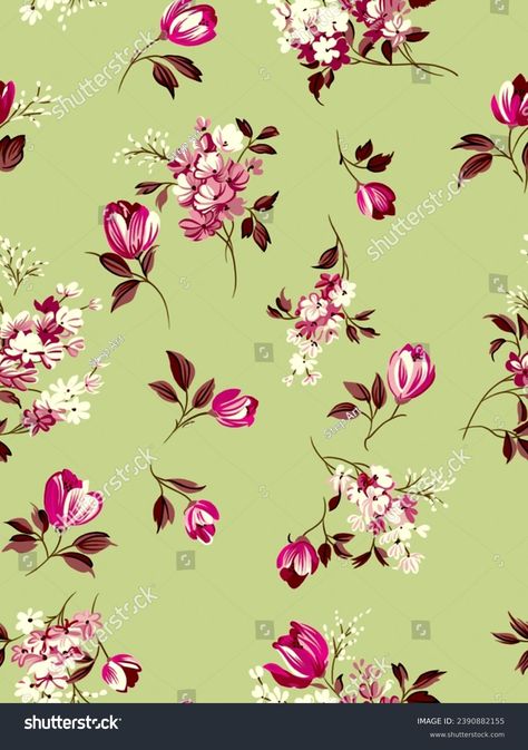 Allover Seamless Flowers Design Pattern Fabric Stock Illustration 2390882155 | Shutterstock Shutterstock Flower Design, Allover Design Pattern, Flower Allover, Canadian Smocking, Flower Vector, Allover Design, Flower Texture, Plains Background, Flower Pattern Design