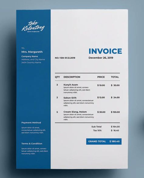 Graphic Design Invoice, Marketing Planning Calendar, Invoice Layout, A4 Paper Size, Invoice Example, Furniture Portfolio, Invoice Design Template, Minimalist Graphic Design, Invoice Design