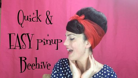 Quick And Easy Beehive Hairstyle | Hairs are one of the vital necessary elements of a human physique which to an extent displays the character of the ... Check more at https://coloriage.cyou/quick-and-easy-beehive-hairstyle/ Easy Rockabilly Hairstyles, Bumper Bangs, Beehive Hairstyle, Haircut 2020, Meg Ryan Hairstyles, Retro Updo, Rockabilly Looks, Belle Hairstyle, Beehive Hair