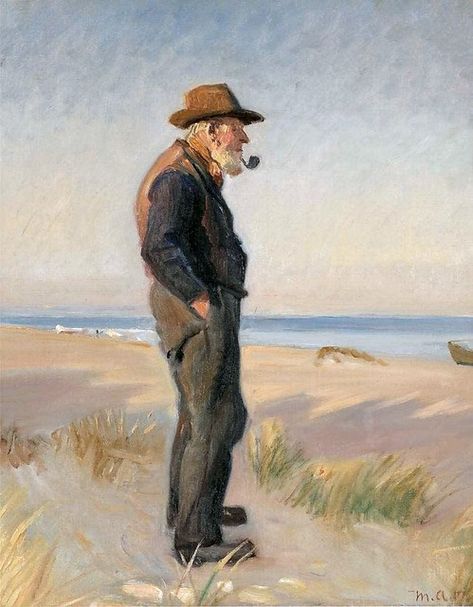 Northern Lights Art, Old Fisherman, Art Of Man, Oil Portrait, Classical Art, Skagen, Old Master, Fine Art Painting, Creative Art