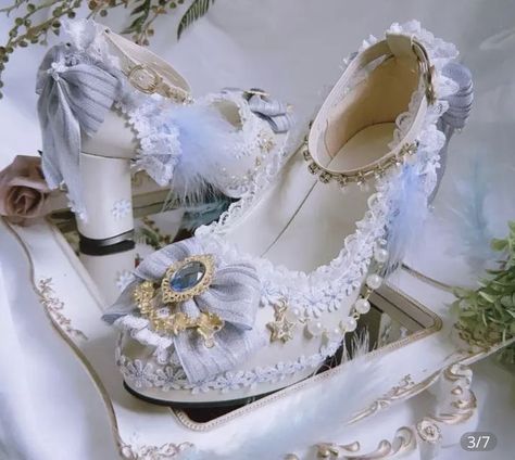 Dresses I've found that would look beautiful on Athanasia and Jeanett… #fantasy #Fantasy #amreading #books #wattpad Tea Party Princess, Sepatu Platform, Dr Shoes, Cute Shoes Heels, Kawaii Shoes, Old Fashion Dresses, Princess Shoes, Fancy Shoes, Shoes Platform