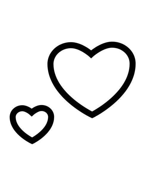 Printable Digital Download Big Heart Small Heart  Your file will be available to download once payment is confirmed Ready to print as many times as you like Things To Trace, Template Tattoo, Heart Stencil, Wire Wrap Jewelry Designs, Silhouette Template, Summer Coloring Pages, Heart Template, Heart Drawing, Love Shape