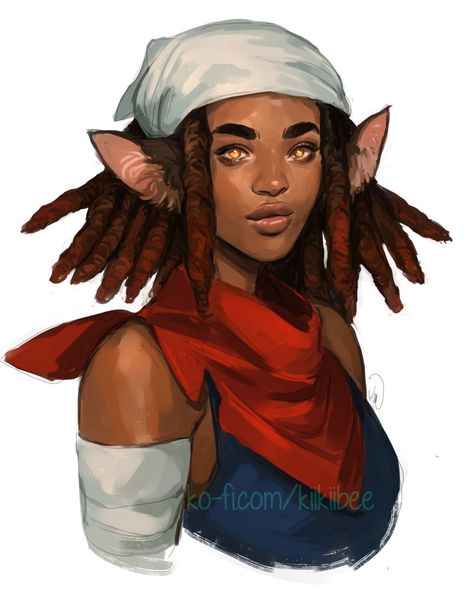 Rock Gnome Dnd, Earth Genasi, Dnd Races, Fantasy Portraits, Dungeons And Dragons Characters, Dnd Art, Dungeons And Dragons Homebrew, Character Inspo, Afro Art