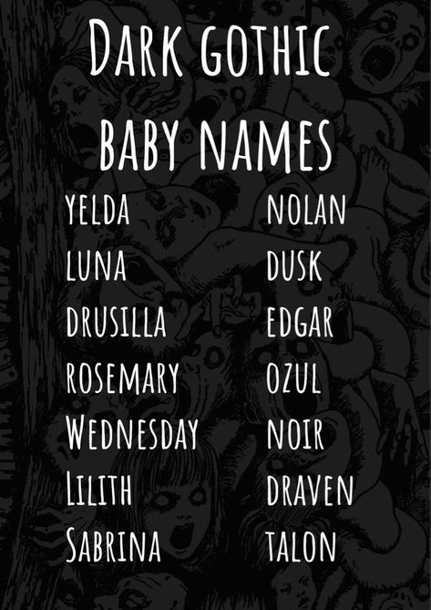 Unique diverse and aesthetic baby names girls and boys and even unisex baby names • #babyname #uniquebabyname #boybabynames #girlbabyname #unisexbabyname #babynames #uniquenames #names #baby #babyshower #germenbabynames #englishbabynames #name #pregnancy #traditionalbabynames • #frenchbabynames #babyannouncement #wallpaper #Southernbabynames #southernboynames #southerngirlnames • #Biblicalboynames #biblicalgirlnames #biblicalbabynames • #coquette #lanadelray #hippiebabynames #lastnames Gothic Gender Neutral Names, Unisex Names Aesthetic, Gothic Names Boys, Names Unisex Gender Neutral, Goth Girl Names, Gothic Boy Names, Gothic Girl Names, Grunge Names, Goth Baby Names