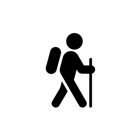 Hiking Highlight Cover Instagram, Hiking Drawing Simple, Hike Drawings, Hike Drawing, Nomad Illustration, Hiking Drawing, Hike Illustration, Hiking Icon, Hiking Logo