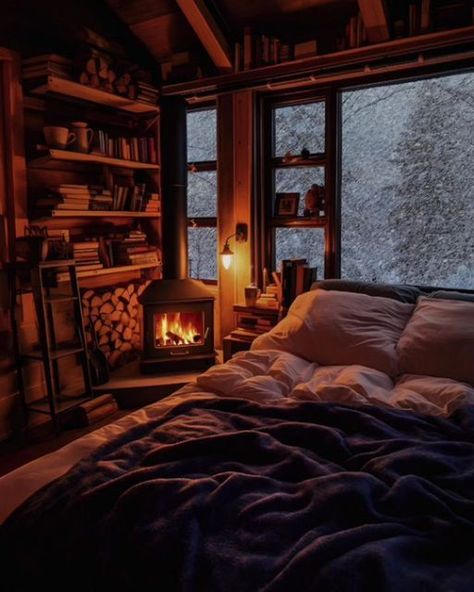 lovers._.natures on Instagram: "Relaxing! What is your favourite 1….2?❄️☃️ Follow us 👉 @yourlifenature for more #christmas #christmastree #christmastime #winter #winters #wintervibes #winternails #snow #snowwhite #relax #nature #naturelovers #naturephotography #natureza #naturegram" Dream Home Library, Cozy Winter Cabin, Relax Nature, Inspiration Interior Design, Log Cabin Living, Cabin Living Room, Winter Bedroom, Cabin Living, Rustic Home Design