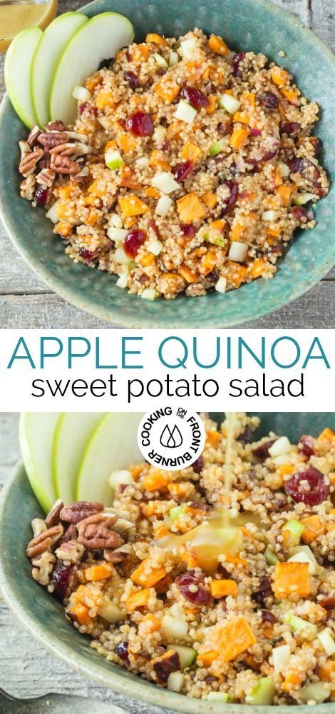 Quinoa And Apple Salad, Apple Walnut Quinoa Salad, Quinoa Salad Fruit, Chicken Apple Quinoa Salad, Couscous Fall Salad, Sweet Potatoes Quinoa Salad, Quinoa Recipes Sweet Potato, Apple Cheddar Quinoa Salad, Quinoa Apple Salad Recipes