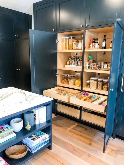 Kitchen Pantries, Renovated Kitchen, Built In Pantry, Pantry Remodel, Pantry Wall, Pantry Cupboard, Kitchen Redesign, Kitchen Dinning Room, Kitchen Pantry Design